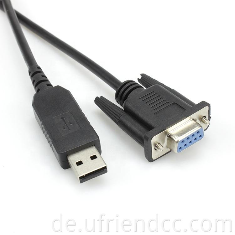 OEM USB 2.0 bis serieller (9 Pin) DB 9 RS 232 -Konverterkabel, produktive Chipsatz -Hexnuts Win 11/10/8.1/8/7/Vista/XP Mac OS X 10.6